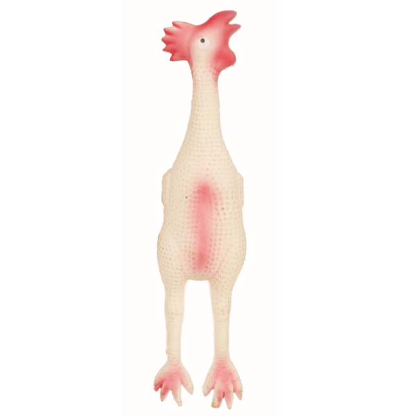 M-PETS Squeaky Stuffed Latex Chicken Dog Toy for Hours of Fun