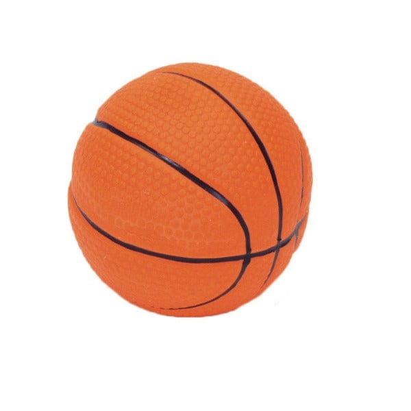 Rascals Natural Latex Basketball-Style Dog Chew Toy for Puppies and Adult Dogs