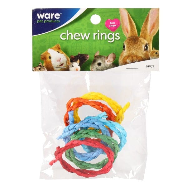 Crispy Corn Husk Chew Rings for Small Pets - Ideal Teeth - Trimming Toys