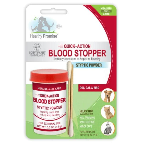 Four Paws Healthy Promise Fast-Acting Pet Blood Stopping Styptic Powder for Dogs, Cats, and Birds