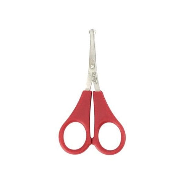 Le Salon Stainless Steel Red - Handled Blunt - Tip Dog Face Trimming Scissors
