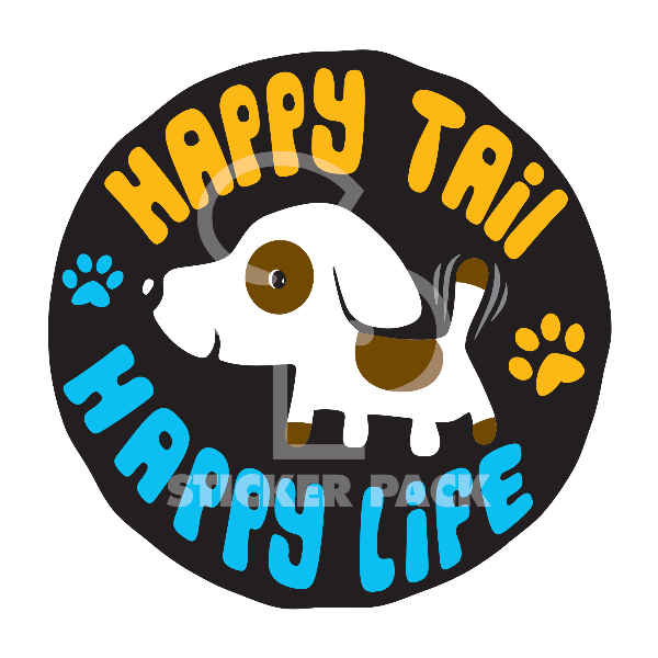 Large Matte Finish Sticker Pack for Happy Tail, Happy Life