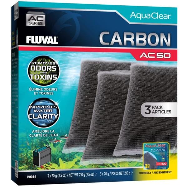 Fluval Activated Carbon Power Filter Insert for AC Series in Fresh and Saltwater Aquariums