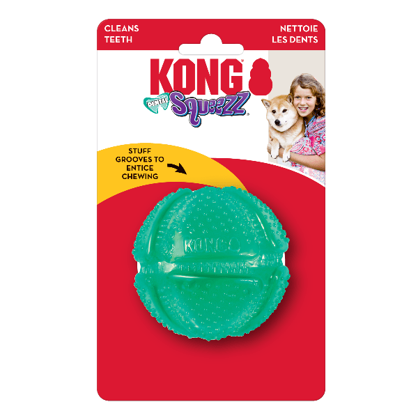 KONG Squeezz Dental Ball - An Ideal Chew Toy for Dogs