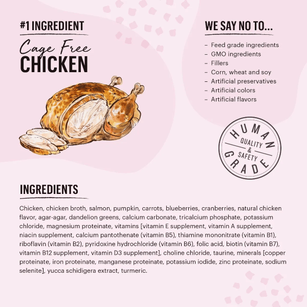 The Honest Kitchen Grain - Free Minced Chicken & Salmon Wet Cat Food (Special Order)