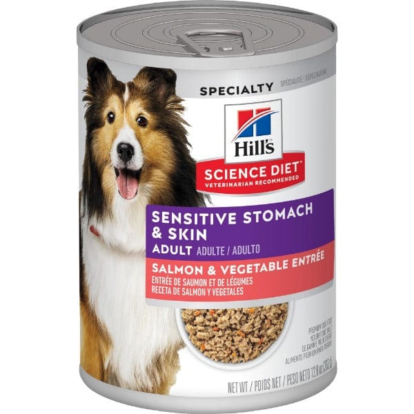 Hill's Science Diet Adult Canned Dog Food - 12.8oz Salmon & Vegetable for Sensitive Stomach & Skin