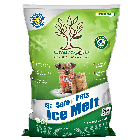GroundWorks All - Natural Premium Ice Melting Solution, 4.53kg (10 lb) Bag