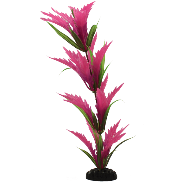 12-Piece Pink Hygrophila Style Plastic Aquarium Plants for Lifelike Decor