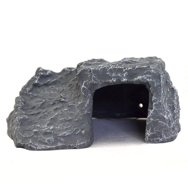 Repti Gear Reptile Hiding Place in Realistic Grey Rock Design