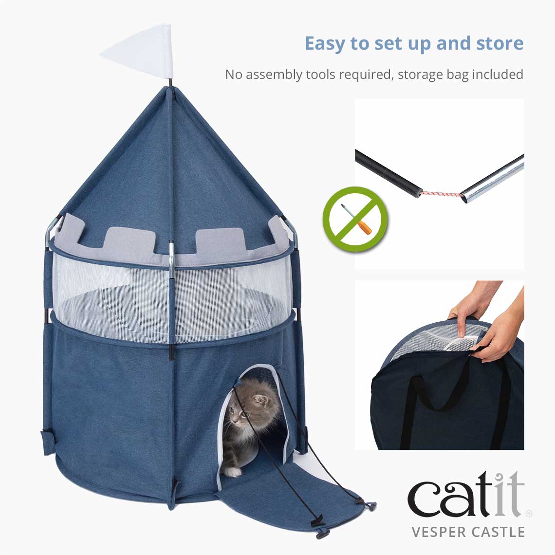 Catit Luxury Vesper Castle - A Premium Play and Lounge Spot for Cats