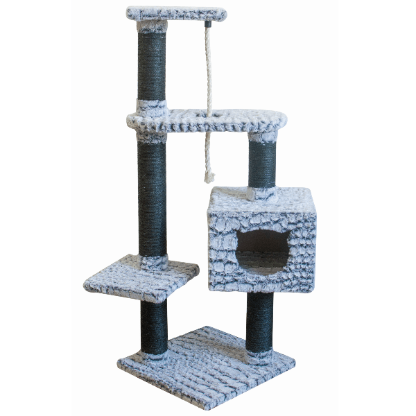 M-PETS Trivor Deluxe Cat Tree for Feline Comfort and Activity