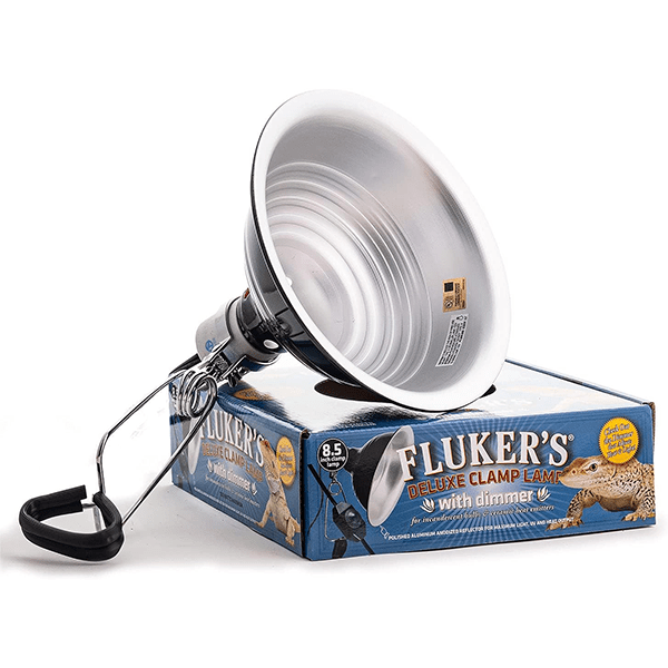Fluker's Premium Adjustable Clamp Lamp with Dimmer Function