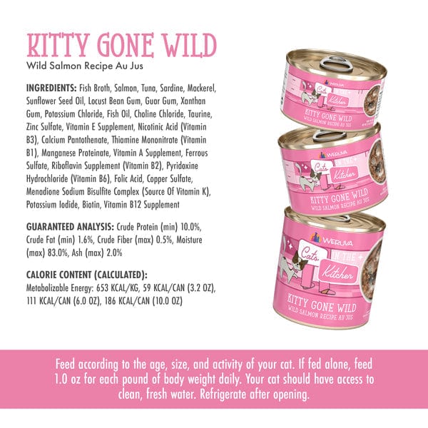 Cats in the Kitchen Wild and Delicious Canned Cat Food - Kitty Gone Wild Flavor