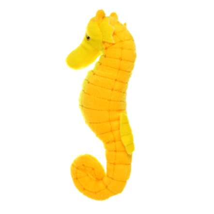 Tuffy's Mighty Ocean Jr. Super-Soft and Durable Seahorse Dog Toy for Small to Medium Dogs