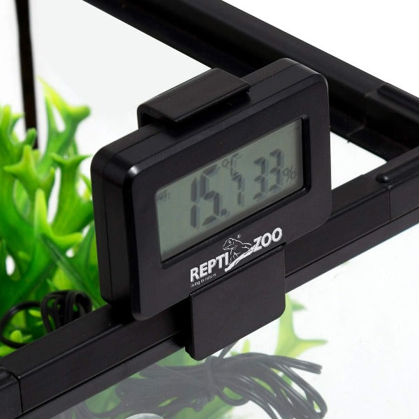 Reptizoo All-in-One Digital Temperature and Humidity Meter for Reptile Terrariums