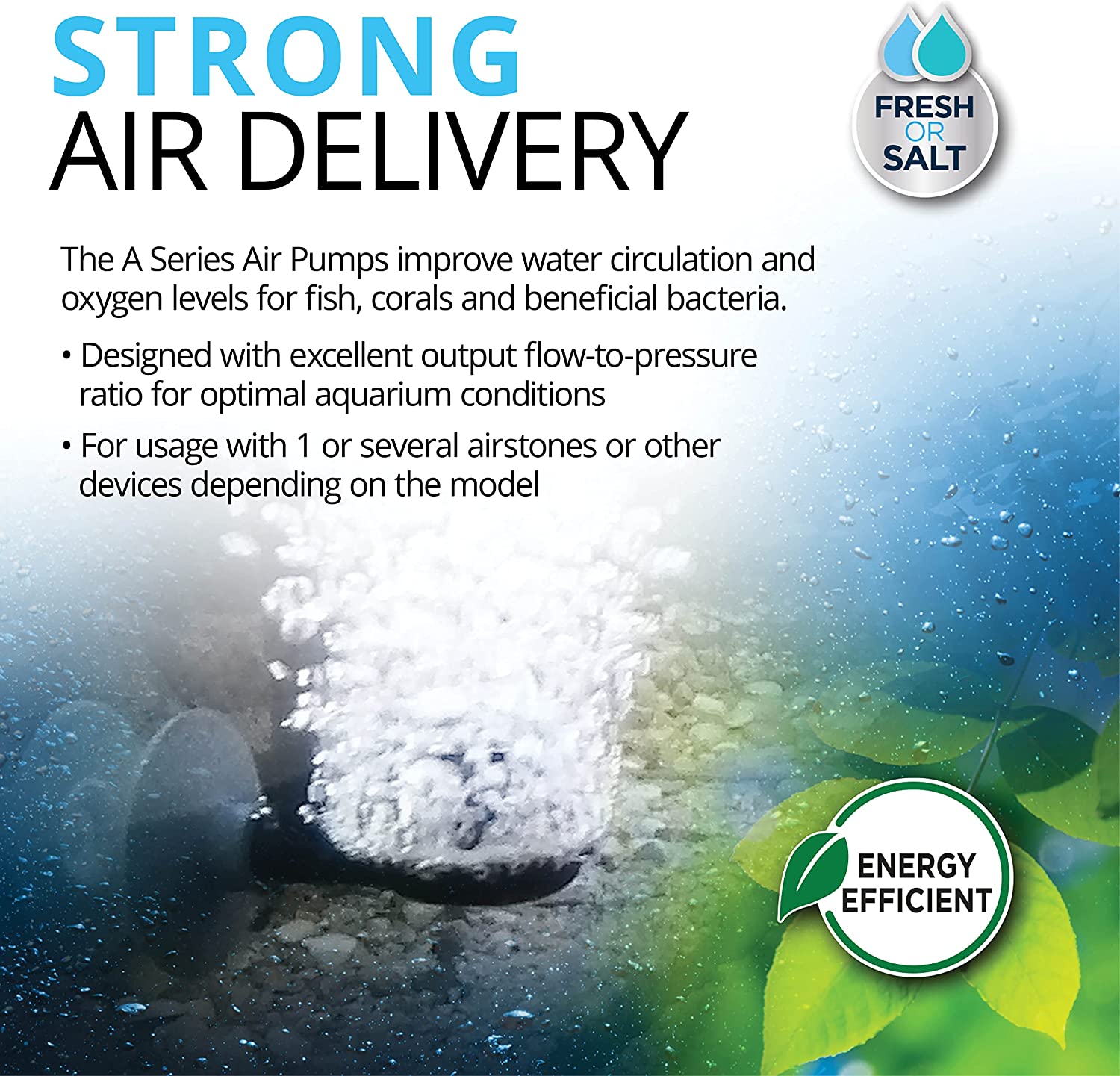 Fluval High - Performance A Series Aquarium Air Pump for Optimal Oxygenation