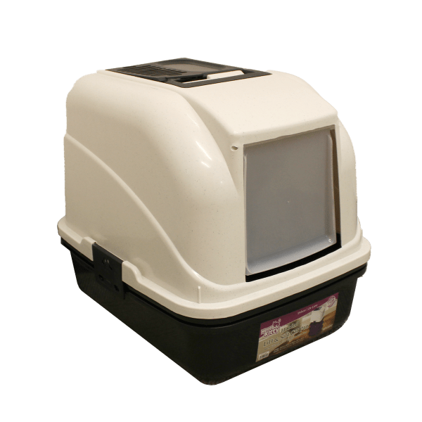 Here Kitty Deluxe Feline Hooded Lift and Sift Cat Litter Pan