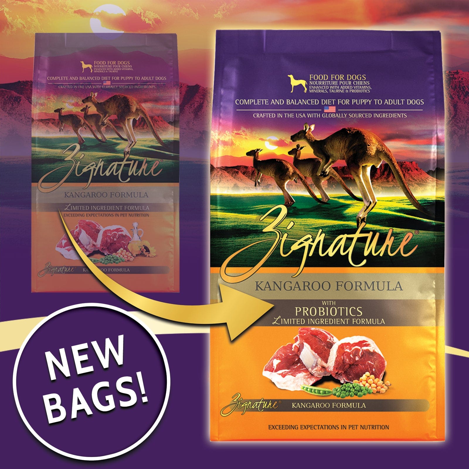 Zignature Premium Limited Ingredient Dry Dog Food with Kangaroo Formula