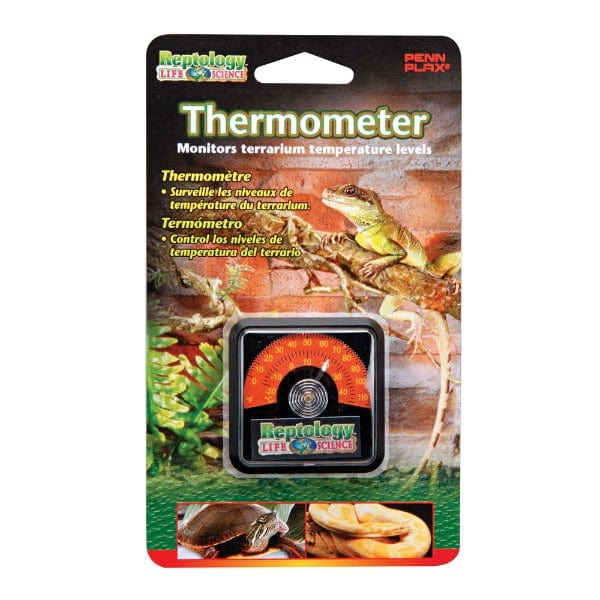 Reptology Easy-to-Use Stick-On High-Range Terrarium Thermometer