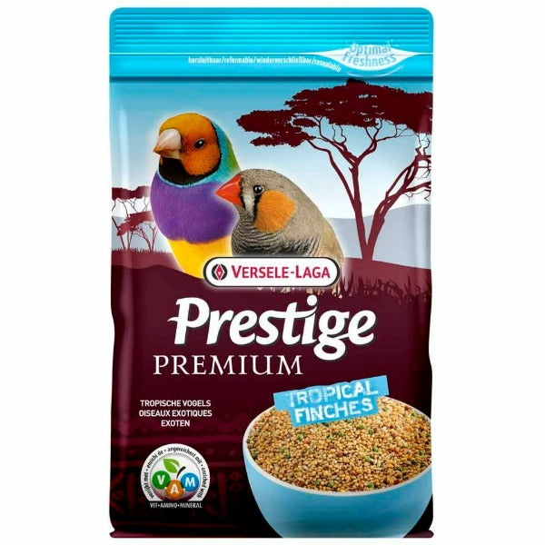 Versele-Laga Prestige High - Quality Tropical Finches Seed Blend with Extruded Vitamin and Mineral Pellets