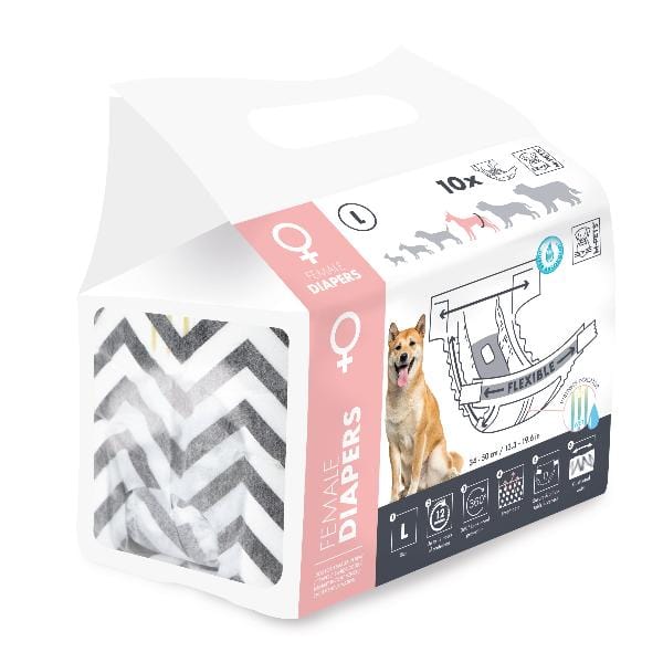 M-PETS Disposable Diapers Specially Designed for Female Dogs