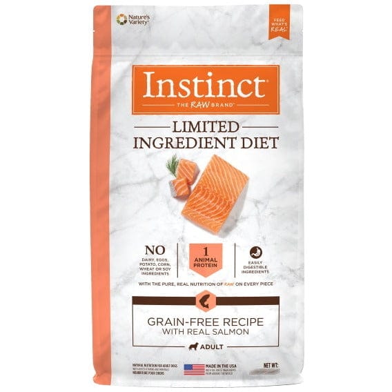 20lb Instinct Grain-Free Dry Dog Food with Real Wild-Caught Salmon for Sensitive Stomachs