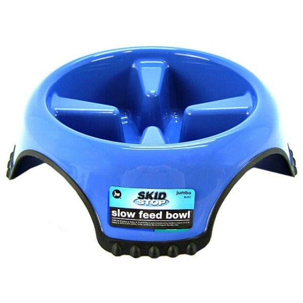 JW Pet Anti - Slip Slow - Feeding Dog Bowl - Skidstop Model