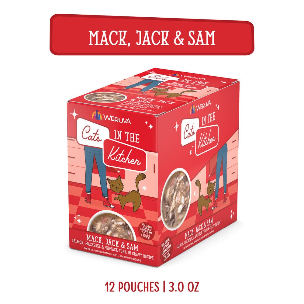 Cats in the Kitchen: Mack, Jack & Sam Pouch - Premium Wild - Caught Cat Food