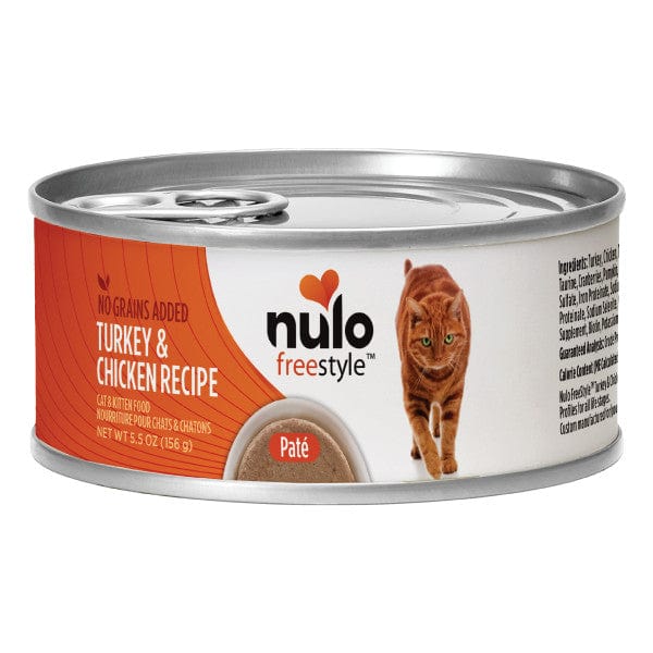 Nulo Freestyle Grain-Free Canned Cat Food - 5.5oz Turkey & Chicken Recipe for Feline Delight