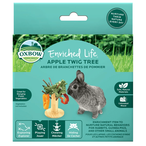 Oxbow Enriched Life - All - Natural Apple Twig Tree for Small Pets