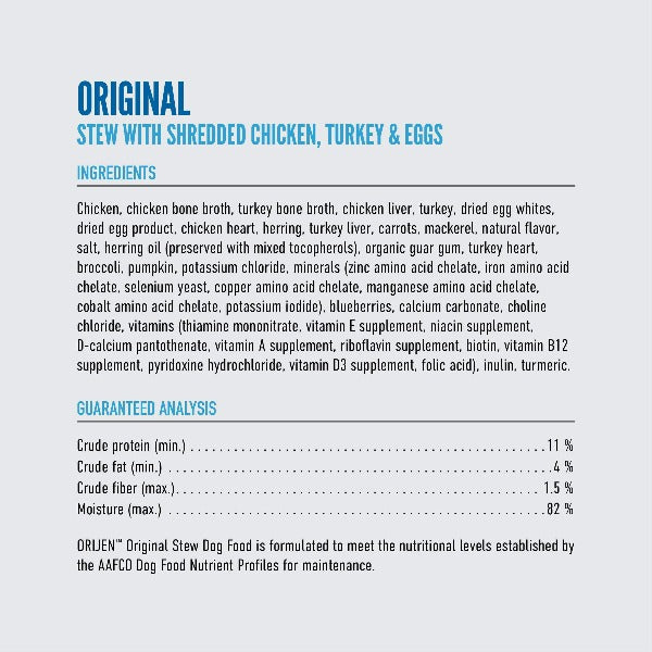 Orijen High - Quality Original Canned Dog Food with Chicken and Turkey