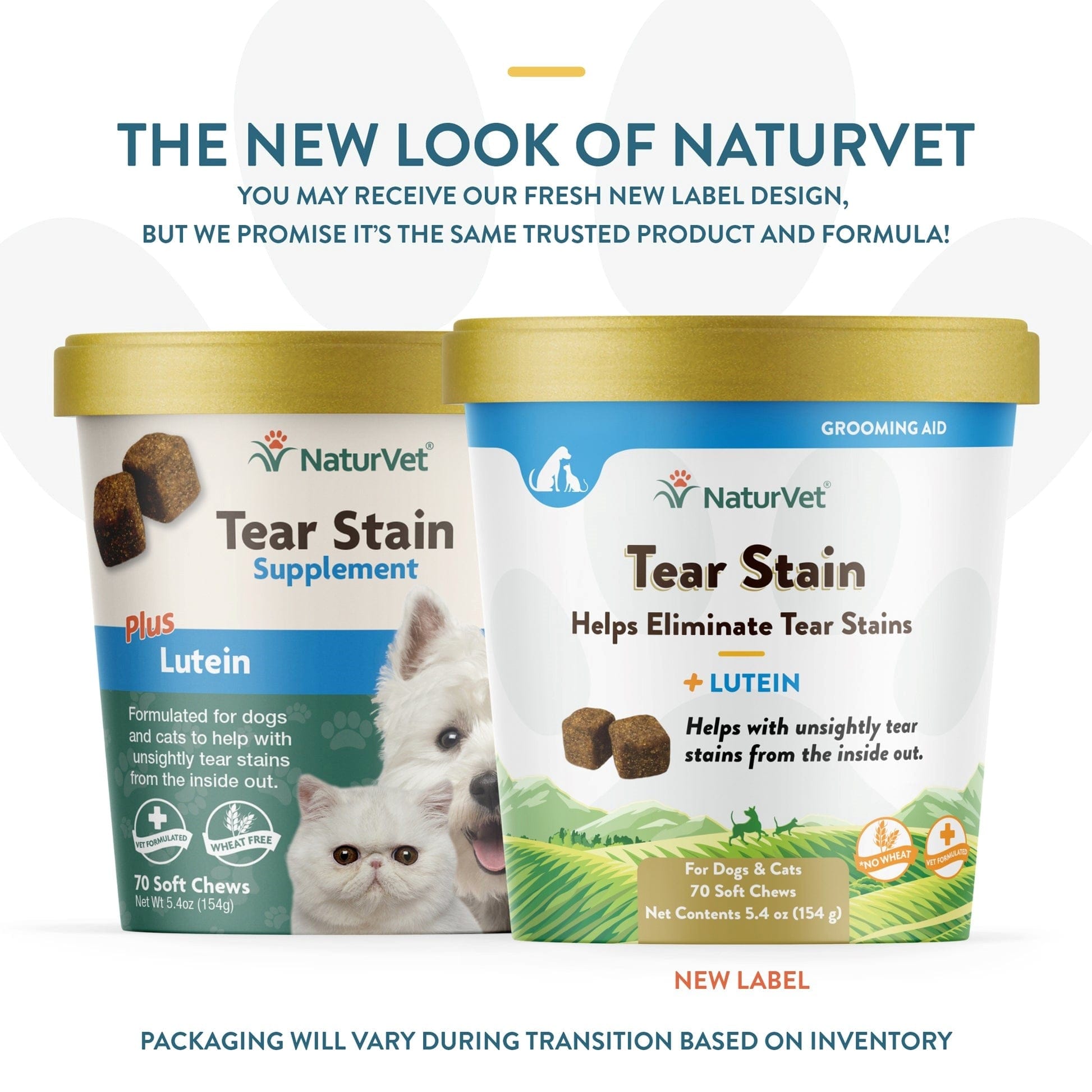 NaturVet Lutein-Enriched Soft Chews Tear Stain Supplement for Dogs and Cats