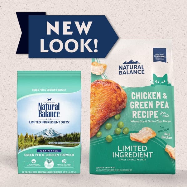 Grain-Free Adult Cat Food: Natural Balance Chicken & Green Pea Recipe