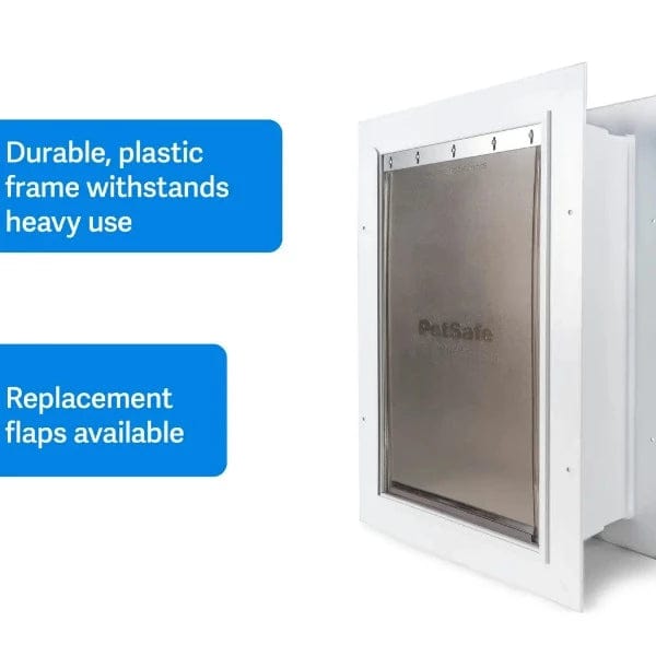 PetSafe Telescoping Wall Entry Pet Door for Cats and Dogs in Multiple Sizes