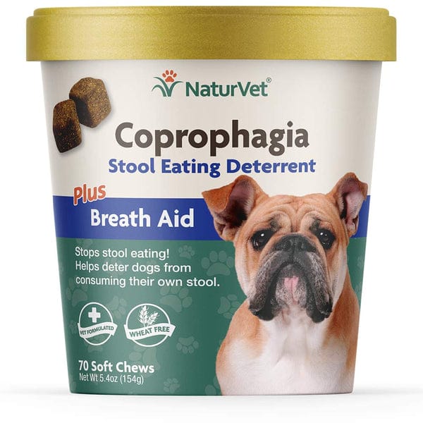 NaturVet Soft Chews: Dog Stool - Eating Deterrent with Breath Aid