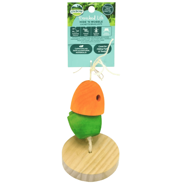 Oxbow Enriched Life Hide and Wobble Pet Toy - Ideal for Small Animals