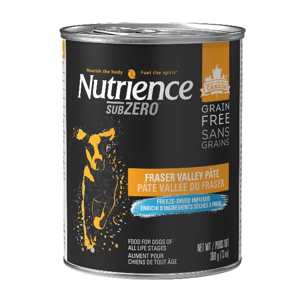 Nutrience SubZero Fraser Valley Grain - Free Pate Canned Dog Food with Fresh Canadian Ingredients