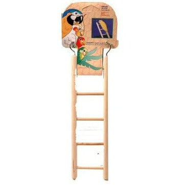 Penn Plax High - Quality Wooden Ladder for Birds