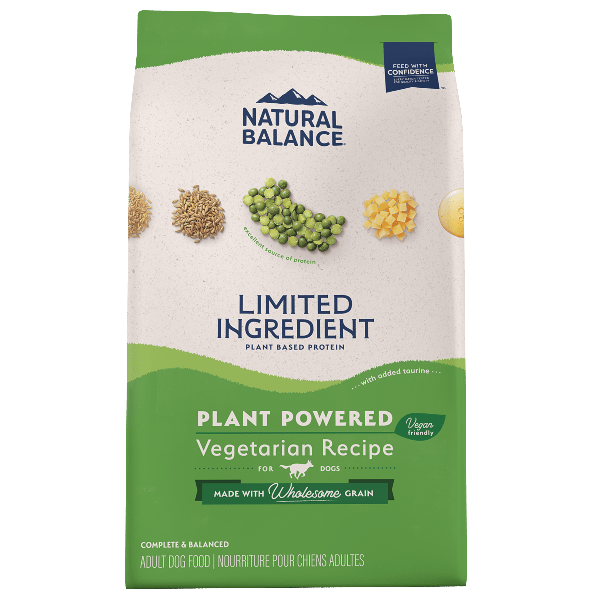 Natural Balance Premium Plant - Powered Vegetarian Dry Dog Food Recipe for Adult Dogs
