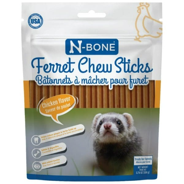 N-Bone Chicken Flavored Ferret Chew Treats: All-Natural and Dental-Friendly