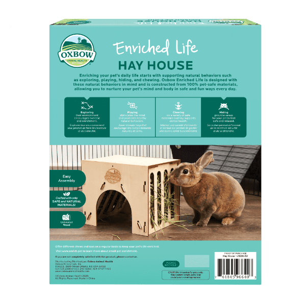 Oxbow Enriched Life - Premium Hay House for Small Pets