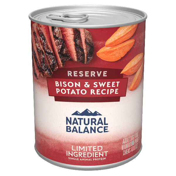 Natural Balance Reserve Premium Limited Ingredient Canned Dog Food with Bison & Sweet Potato Recipe