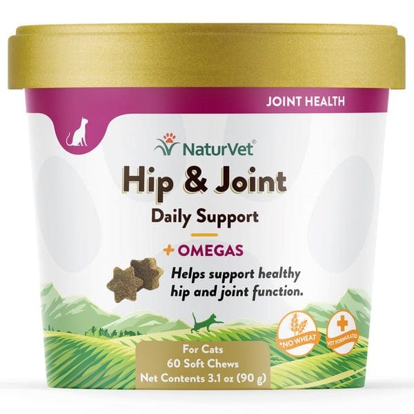 NaturVet Omega - Rich Hip & Joint Soft Chews for Feline Companions