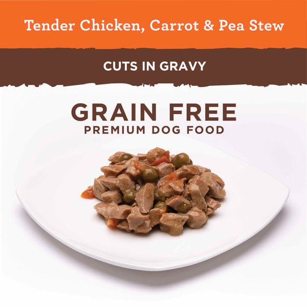 Nutro Adult Canned Dog Food - Hearty Stew with Farm - Raised Chicken, Carrots and Peas, 12.5 - ounce Can