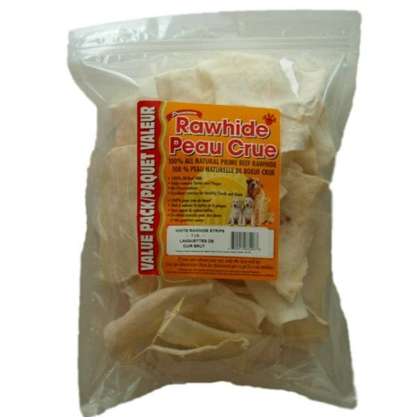 High - Quality Natural Premium White Rawhide Strips for Dogs