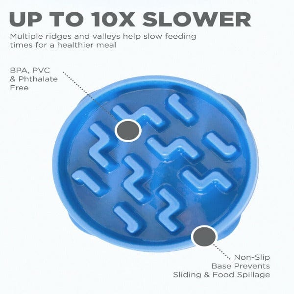 Outward Hound Innovative Fun Feeder Slo - Bowl for Slow - Eating Dogs