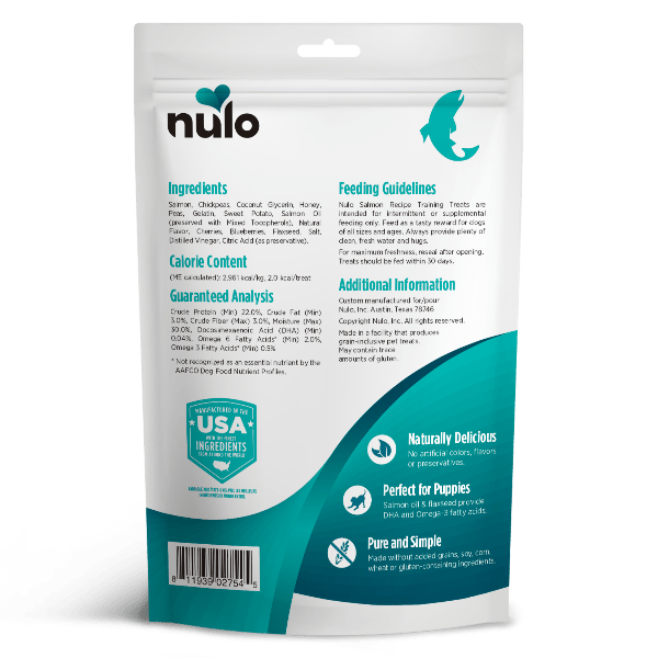 Nulo Freestyle Grain - Free Salmon Recipe Canine Training Snacks for Dogs of All Ages