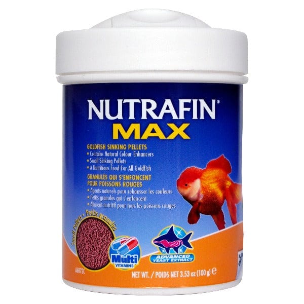 Nutrafin Max High - Quality Small Sinking Pellets Fish Food for Goldfish