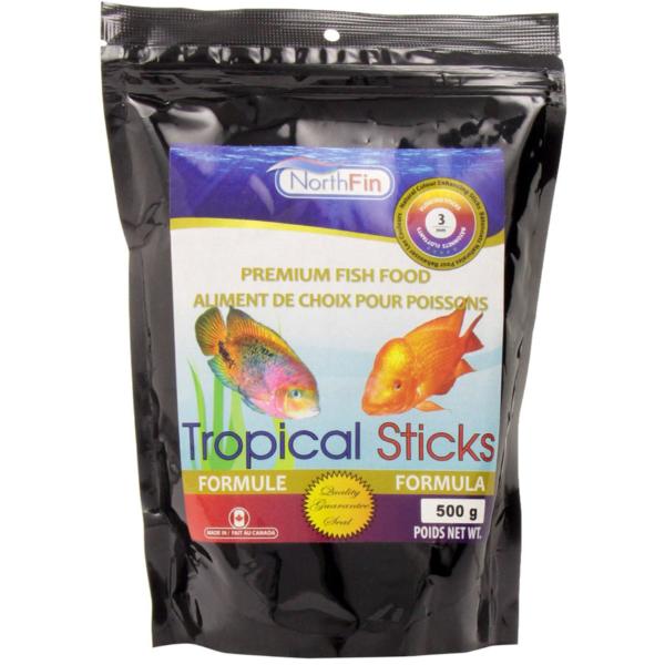 NorthFin Premium Tropical Sticks High - Quality Fish Food for Large South and Central American Tropical Fish