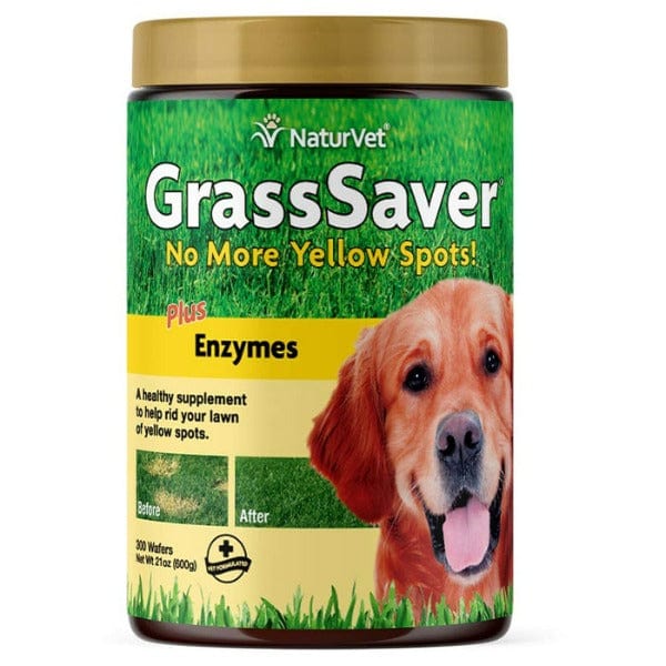 NaturVet Dog GrassSaver Wafers - Eliminate Yellow Spots on Lawn